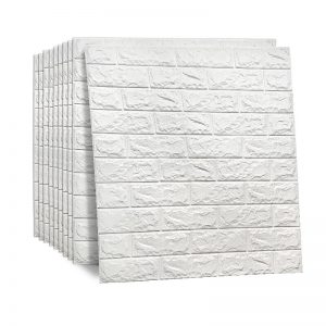 Self-Adhesive-Wallpaper-3D-White-Brick-PE-Foam-Wall-Sticker-Panel